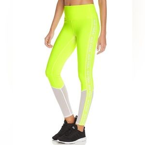NWT ALO Yoga | Trainer Mesh-Inset Leggings in Highlighter